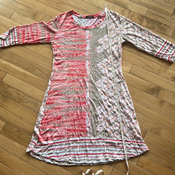 David Cline Crushed 3/4 sleeve Dress - Picture 3 of 8